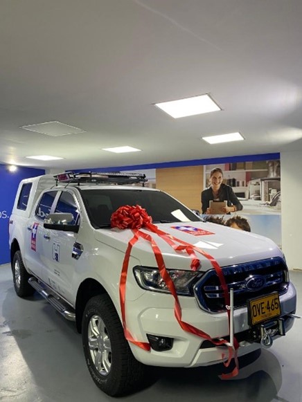 Fortalecimiento institucional con la adquisición de un vehículo – Alvarado, Tolima